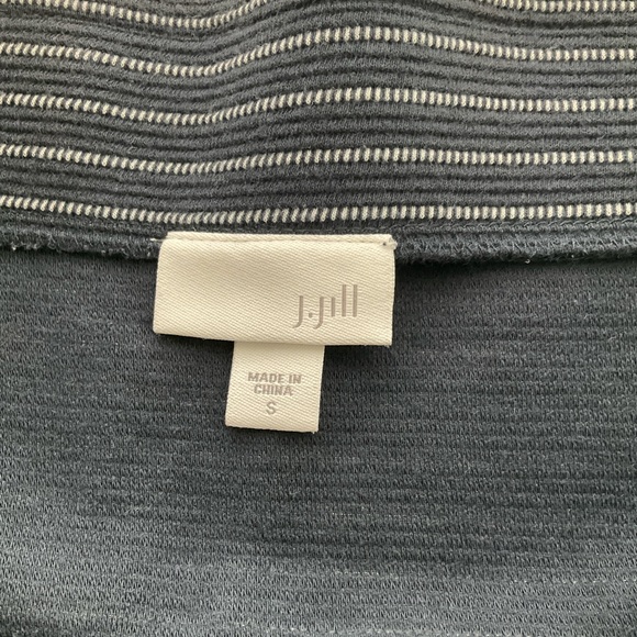 J. Jill Small Navy and White Striped Pencil Skirt - Picture 5 of 9